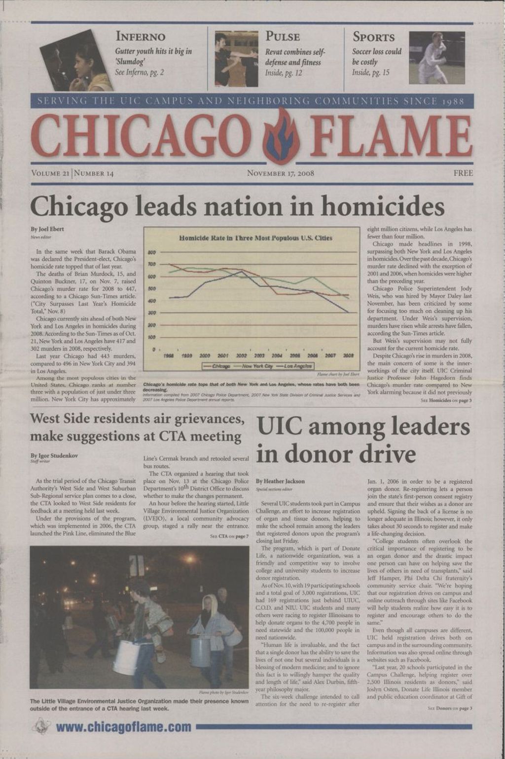 Chicago Flame (November 17, 2008)
