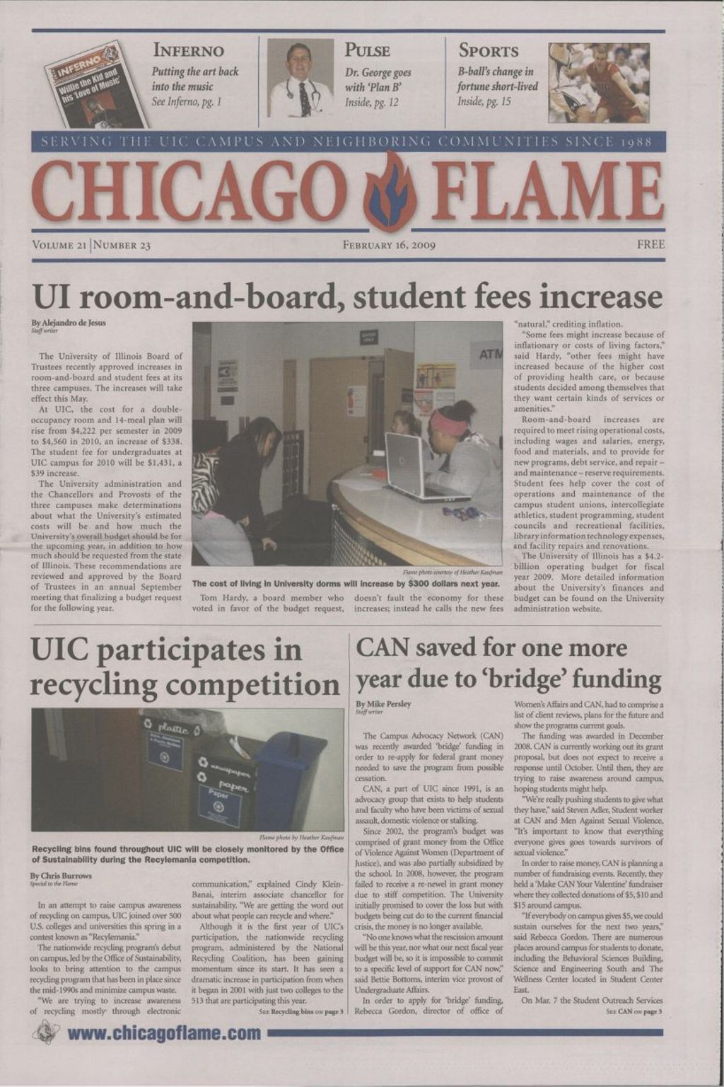 Chicago Flame (February 16, 2009)