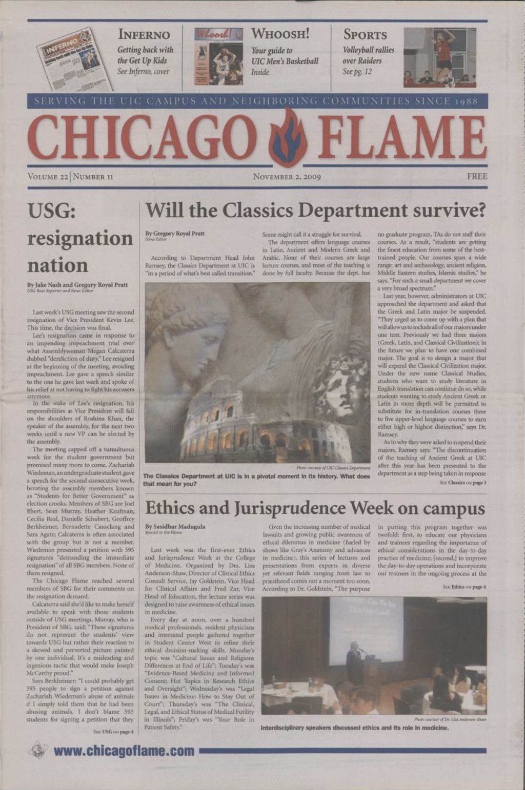 Chicago Flame (November 2, 2009)