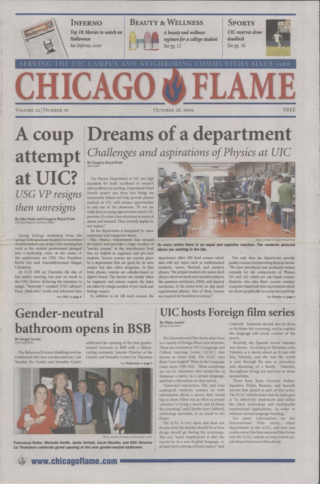 Chicago Flame (October 26, 2009)