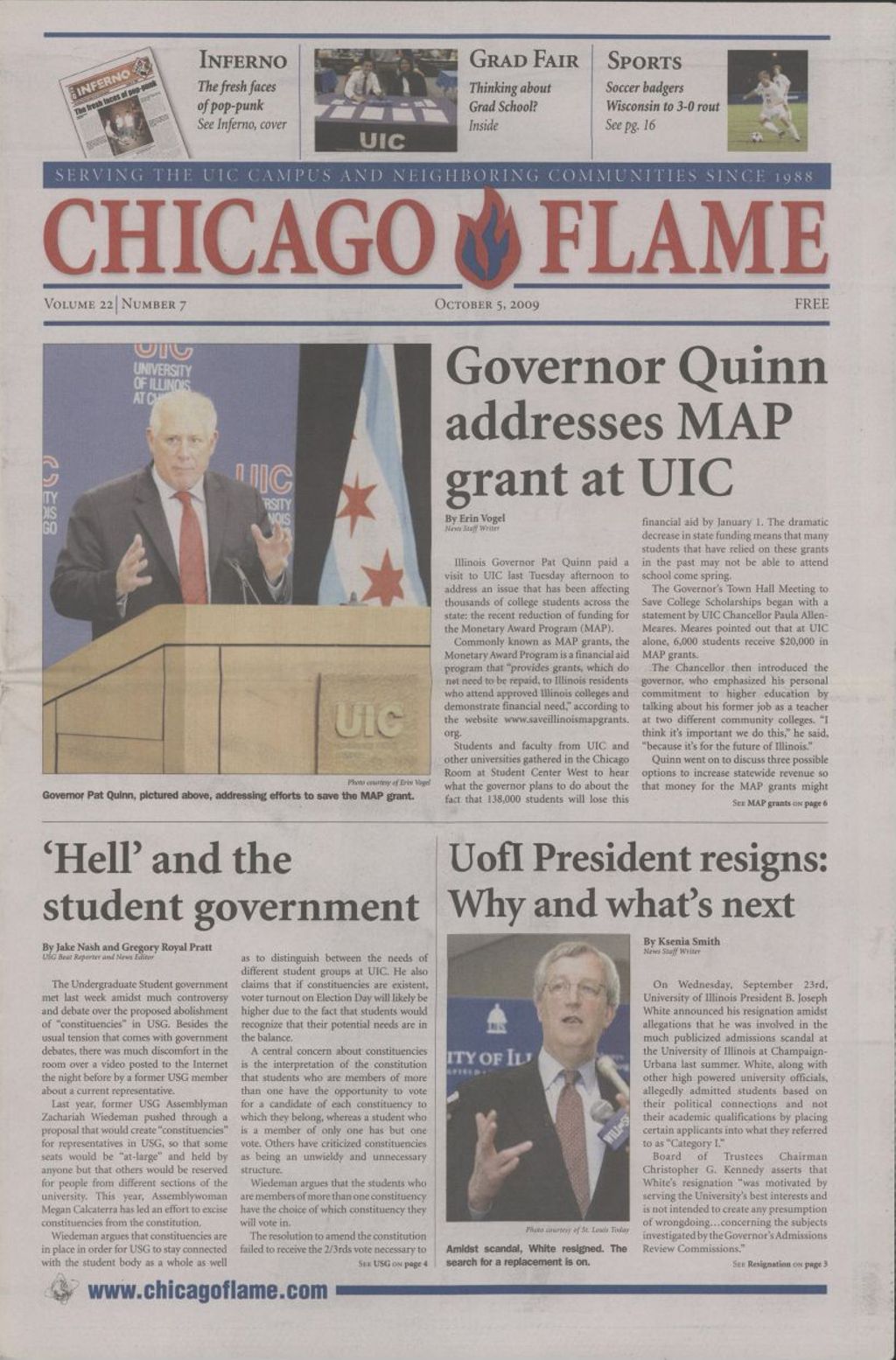 Chicago Flame (October 5, 2009)