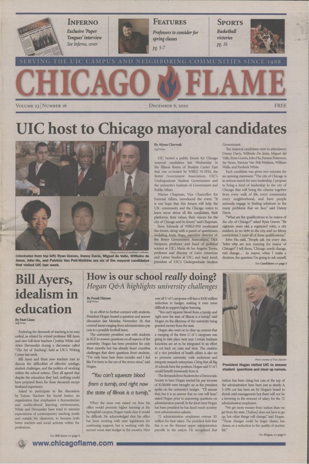 Chicago Flame (December 6, 2010)