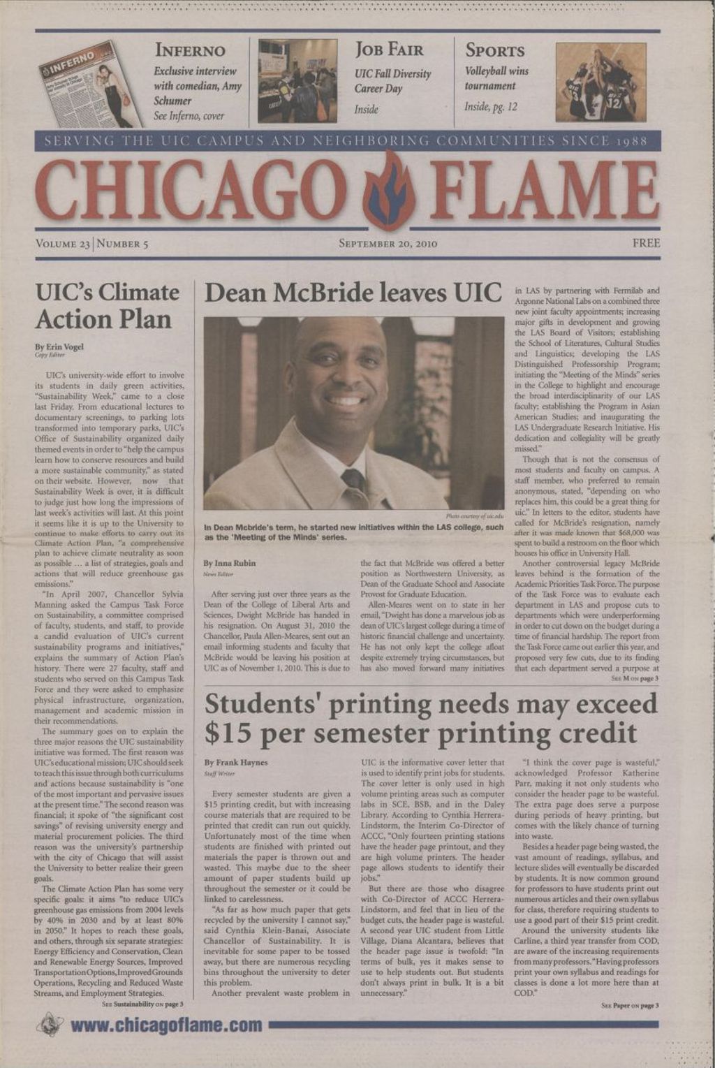 Chicago Flame (September 20, 2010)