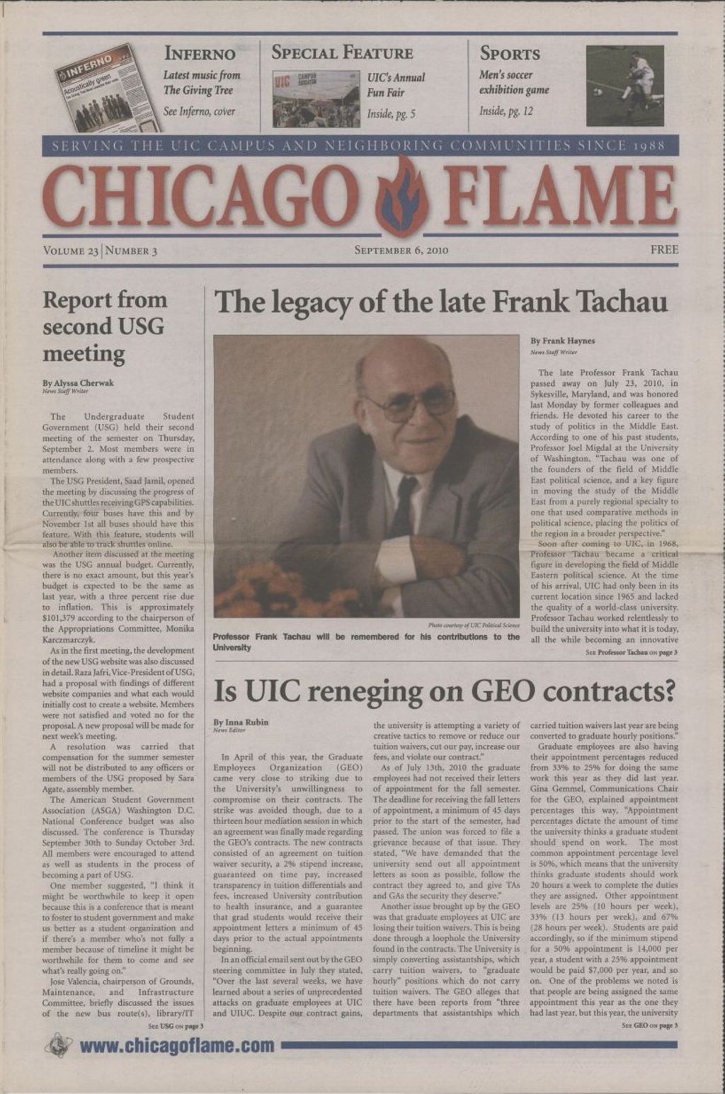 Chicago Flame (September 6, 2010)
