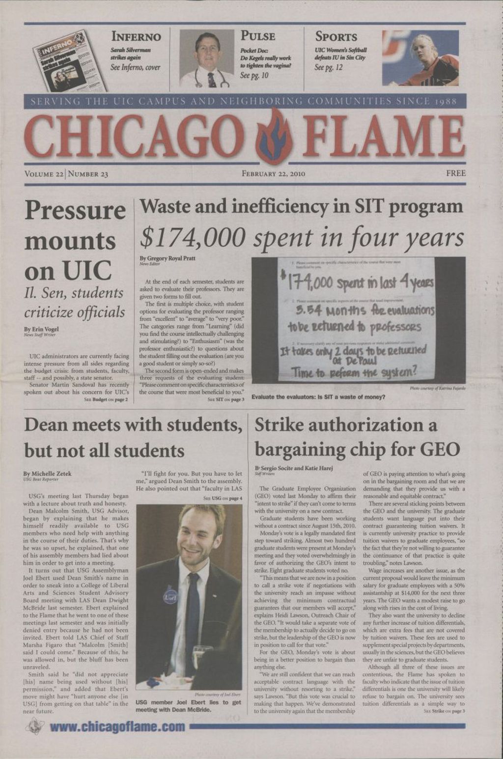 Chicago Flame (February 22, 2010)