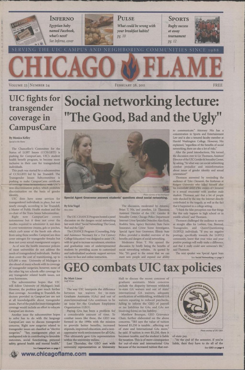Chicago Flame (February 28, 2011)