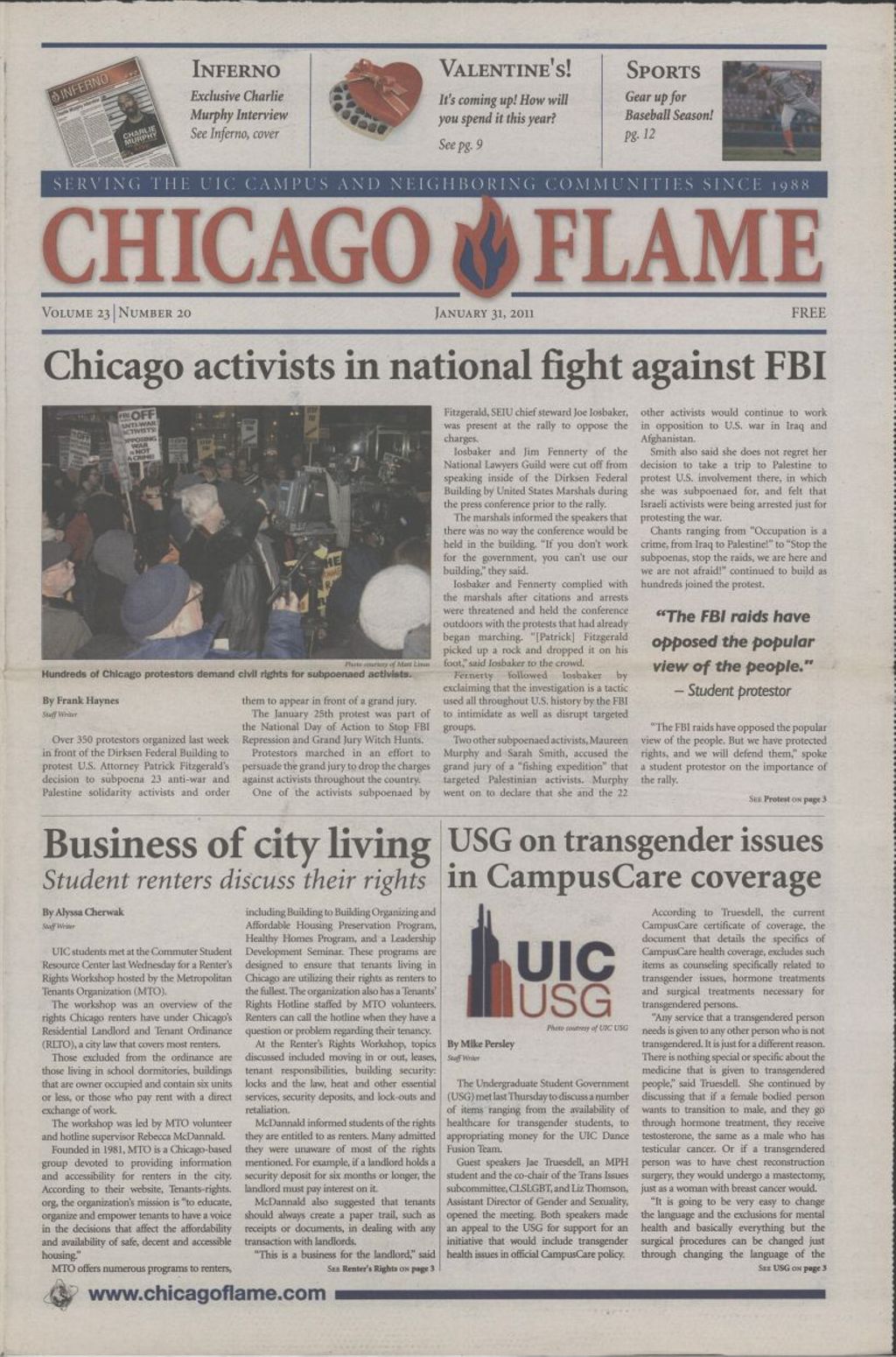 Chicago Flame (January 31, 2011)
