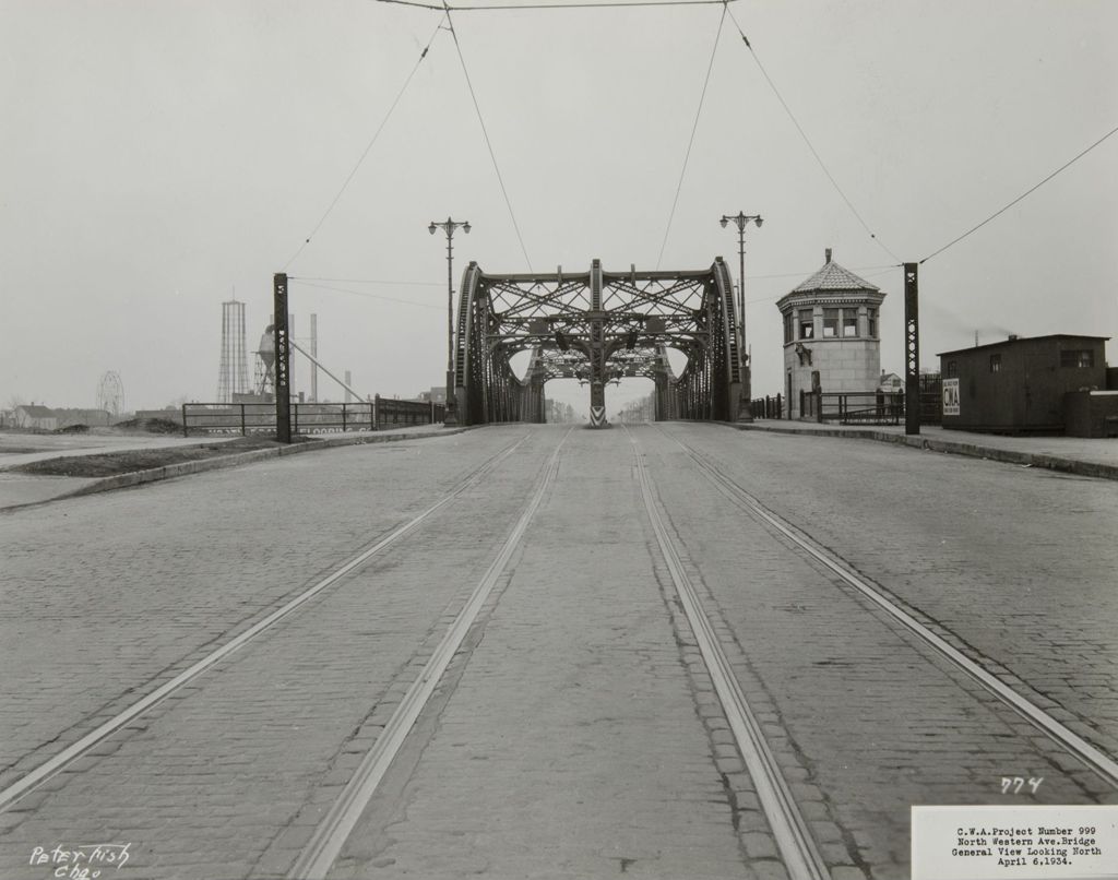 Miniature of Bridges, viaducts, and underpasses: N. Western Ave. Bridge through 19th St. (Con-Rail Viaduct) (Folder 34)