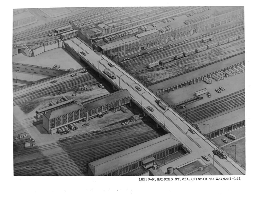 Miniature of Bridges, viaducts, and underpasses: N. Halsted St. Viaduct through Jackson Blvd. Viaduct (Folder 41)