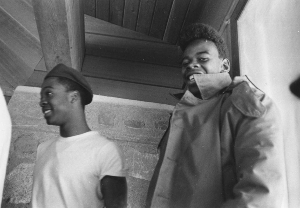 Two young men at the Hull-House camp in Wisconsin