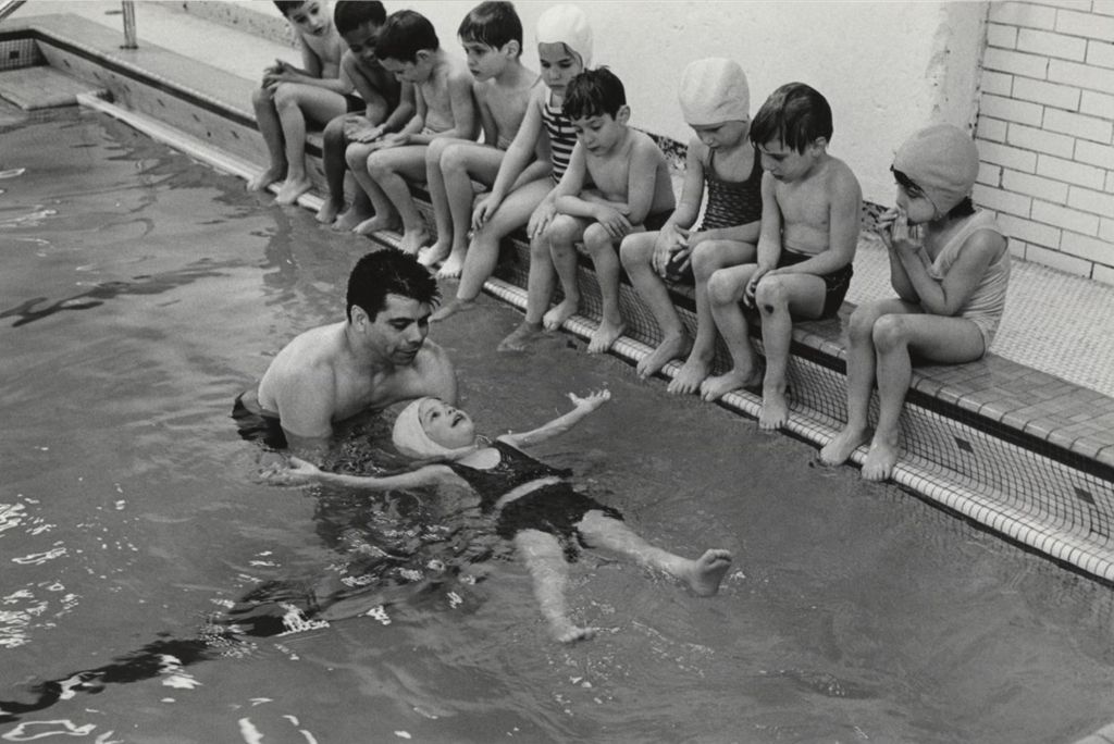 Miniature of Children's swimming lesson at Hull-House Jane Addams Center
