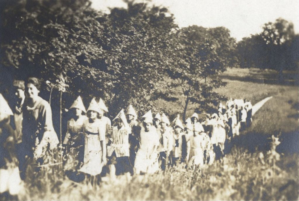Miniature of Procession of children in paper hats