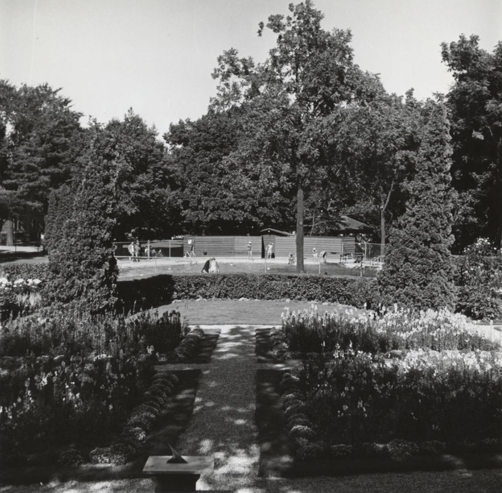 Miniature of Swimming pool as seen from flower garden