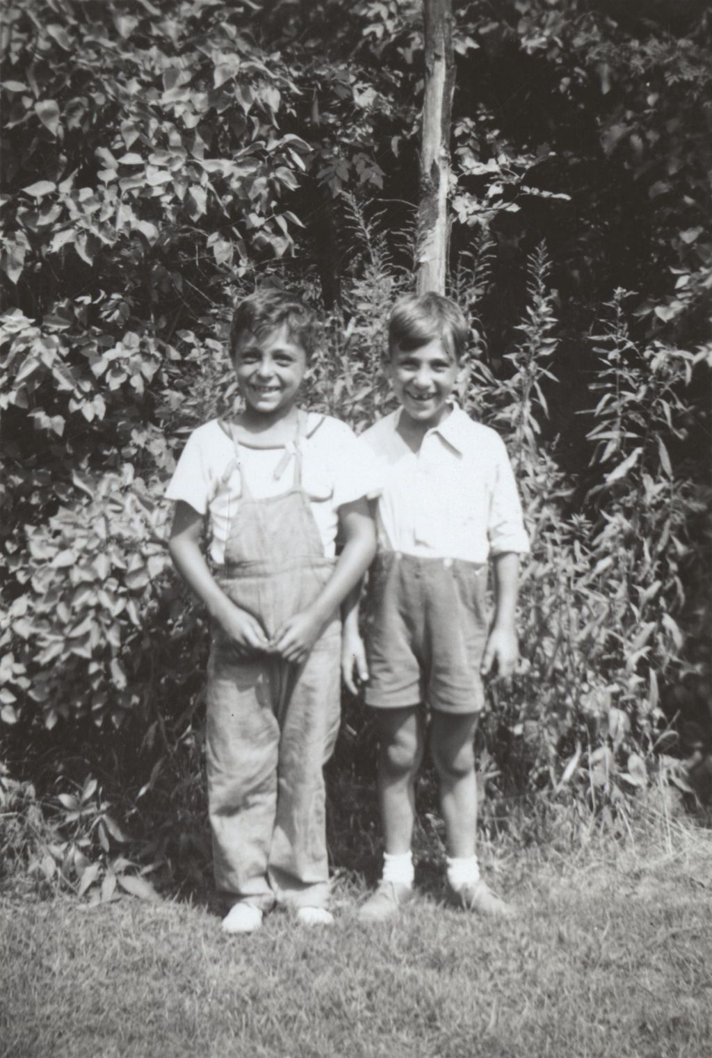 Two boys at camp