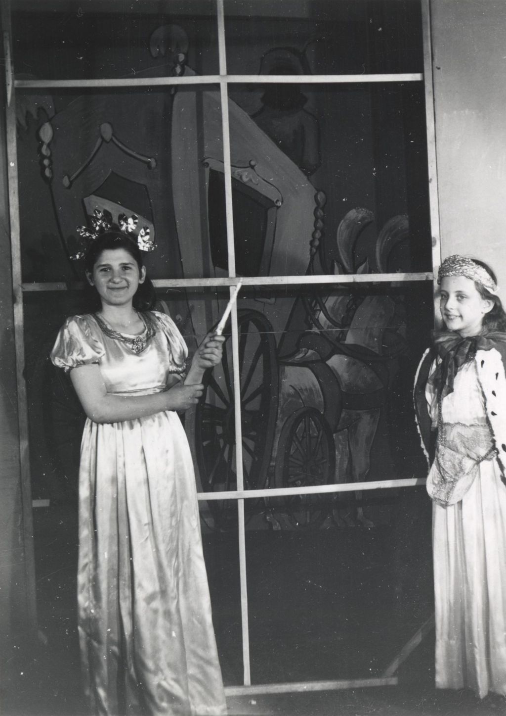 Miniature of Two performers from Hull-House Junior Theatre production of "Cinderella"