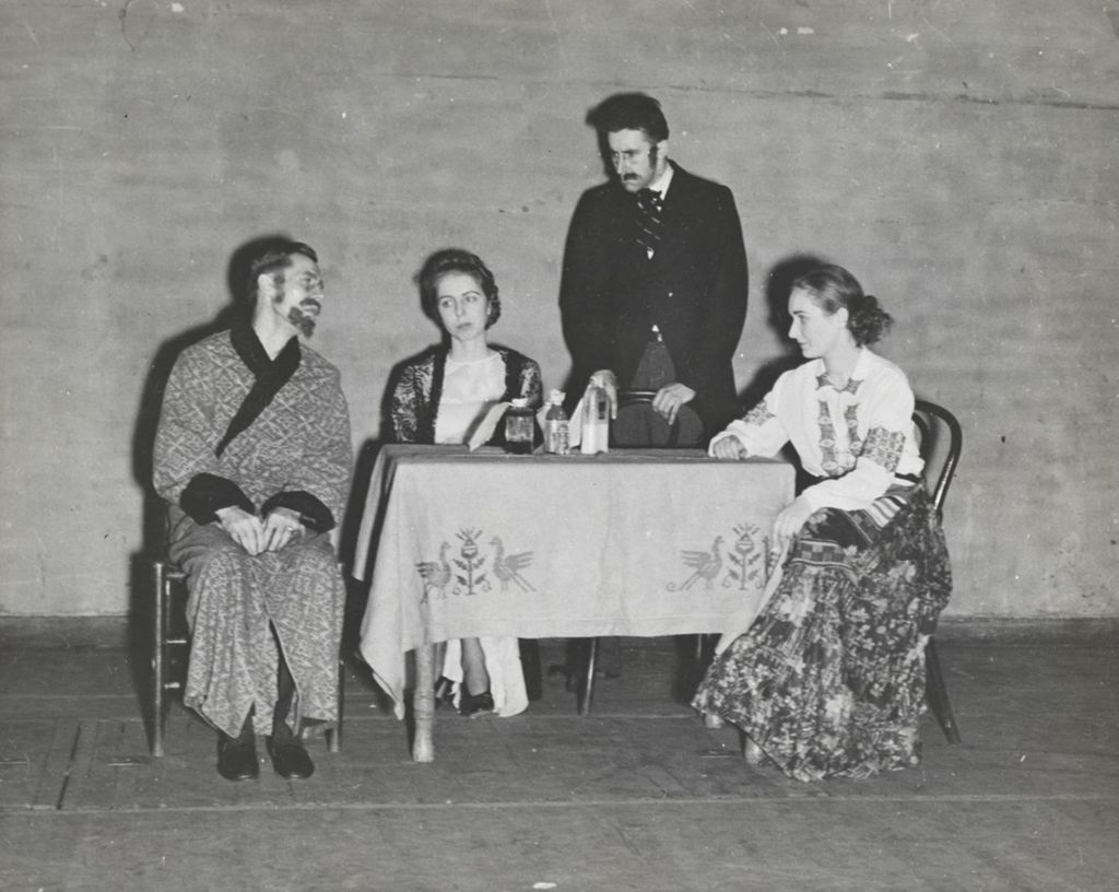 Miniature of Scene from a performance of "Uncle Vanya" at Hull-House Theatre
