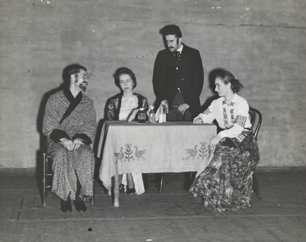 Miniature of Scene from a performance of "Uncle Vanya" at Hull-House Theatre