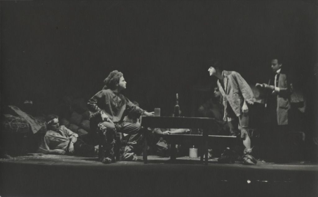 Miniature of Scene from a performance of "Valley Forge" at Hull-House Theatre