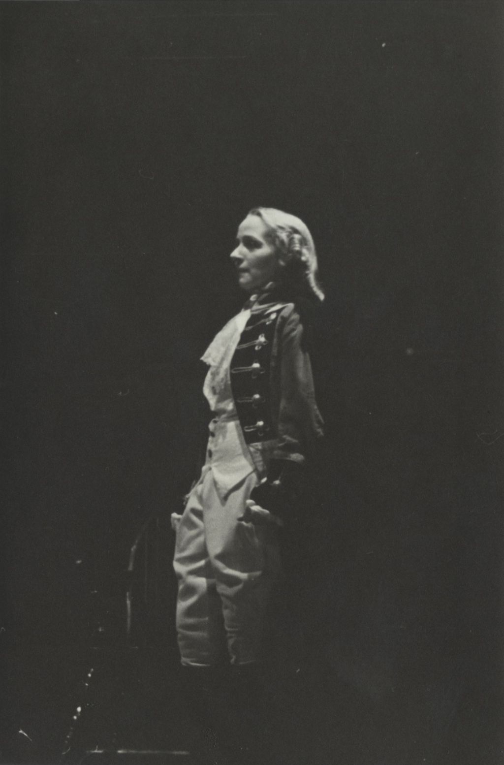 Actor on stage in a production of "Valley Forge" at Hull-House Theatre