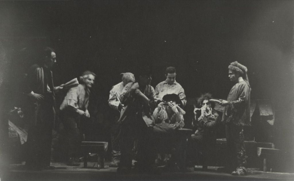 Miniature of Rehearsal for a performance of "Valley Forge" at Hull-House Theatre