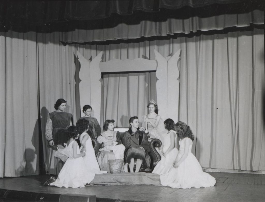 Scene from "Sleeping Beauty" as part of Hans Schmidt's Hull-House dramatics class
