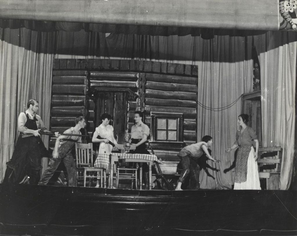 Scene from "Crossroads" as part of Hull-House Adult Education Program Summer School of the Theatre