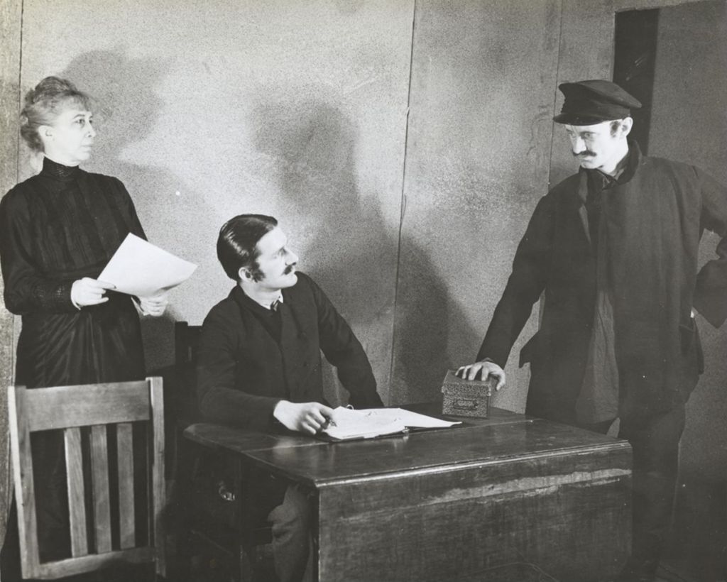 Scene from "The Good Hope" as part of Hull-House Adult Education Program in theatre