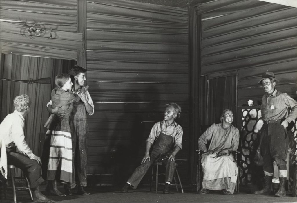 Miniature of Scene from a theatre performance on stage at Hull-House Auditorium