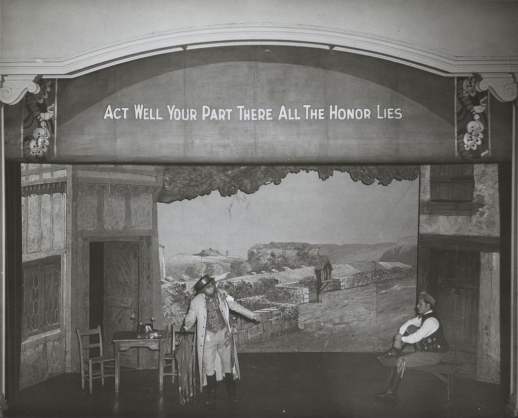Scene from "The Bartered Bride" on stage at Hull-House Auditorium