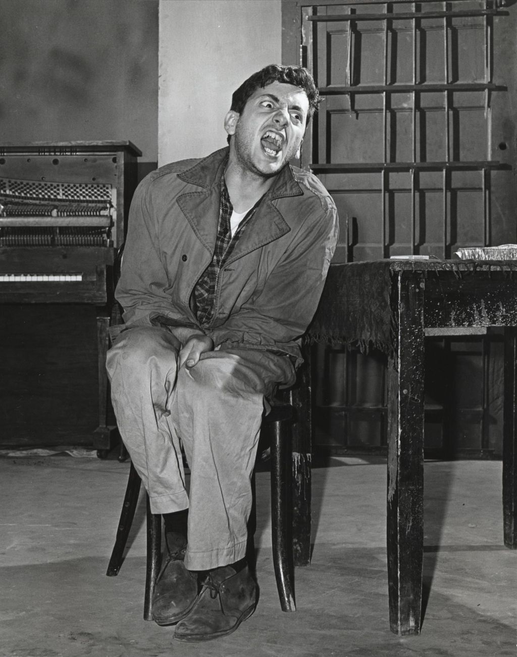 Miniature of Stuart Eckhaus on stage in a production of "The Connection" at Hull-House Sheridan playhouse