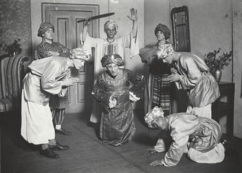 Miniature of Performers in a production of "Le Bourgeois gentilhomme" at Hull-House