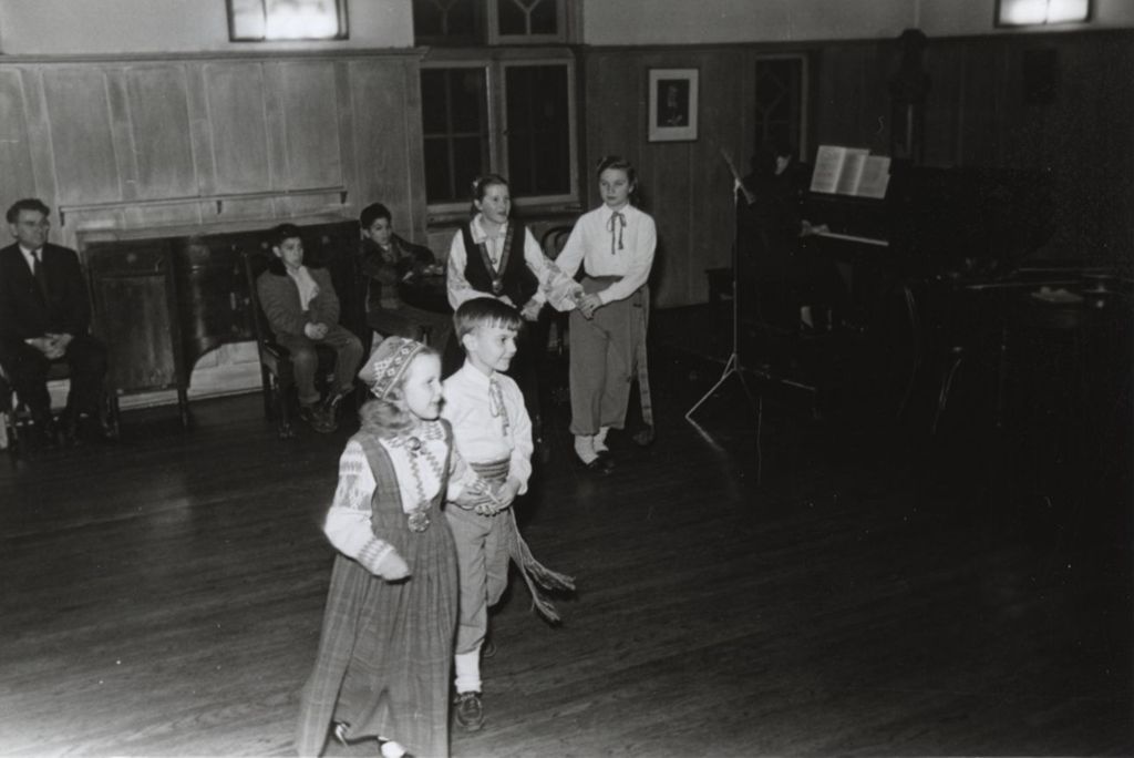 Miniature of Latvian folk dancing at the Hull-House 1951 Spring Carnival