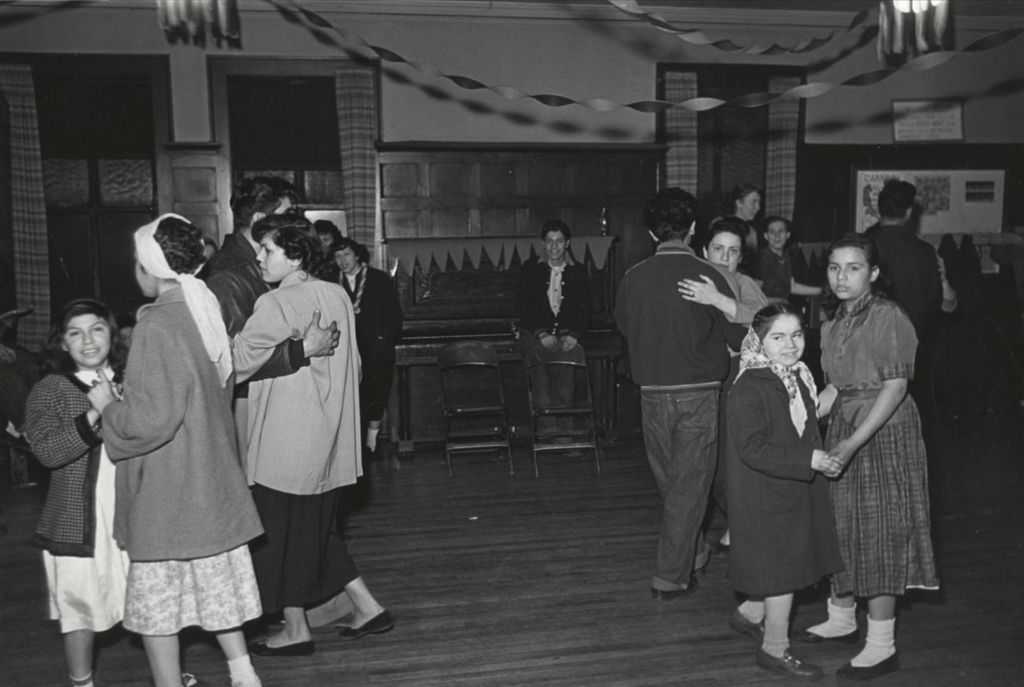 Hull-House Carnival attendees dancing in pairs