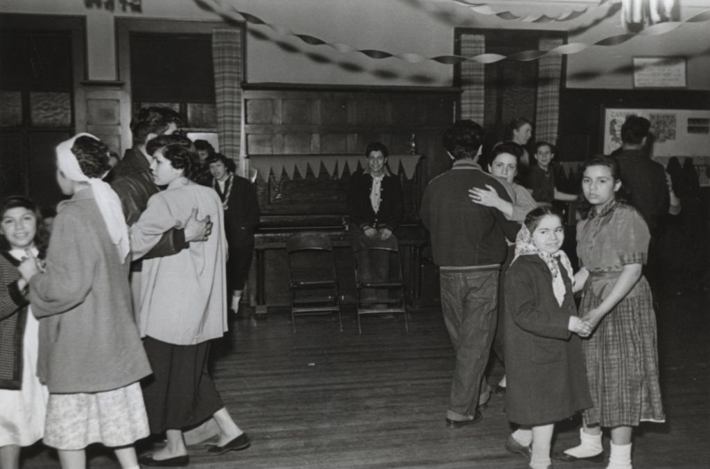 Hull-House Carnival attendees dancing in pairs