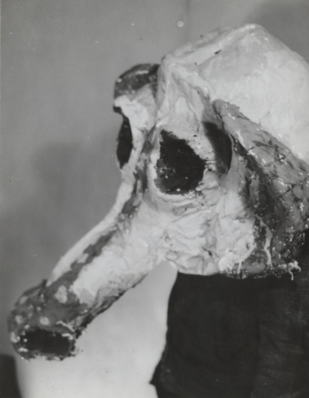 Papier-mache animal mask created for Hull-House 50th Anniversary circus