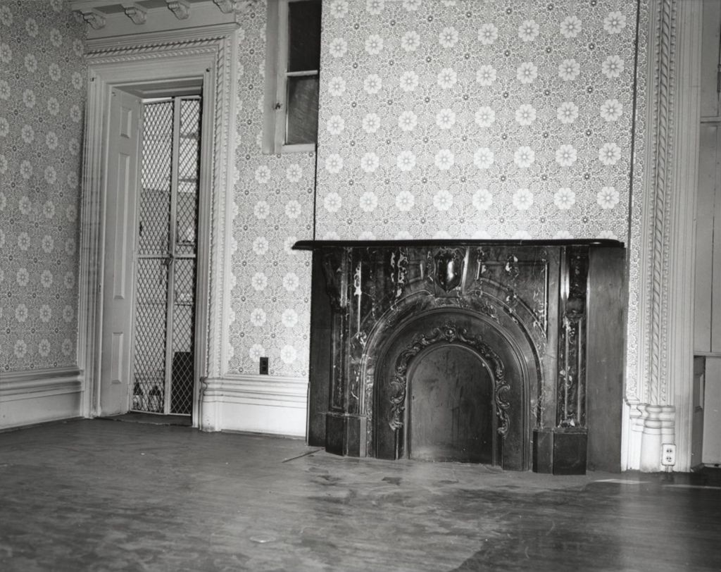 Miniature of Southwest parlor in Hull-House prior to its renovation