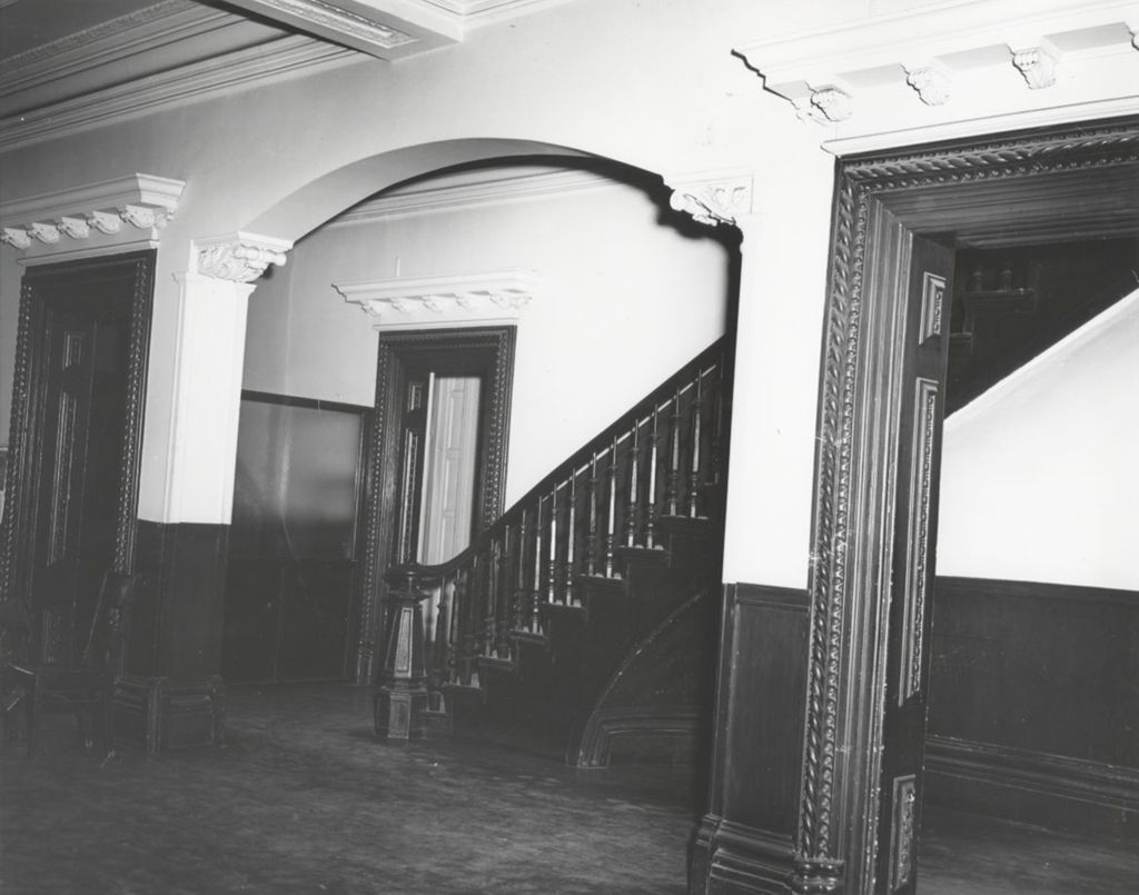 Stairway in Hull Mansion reception room