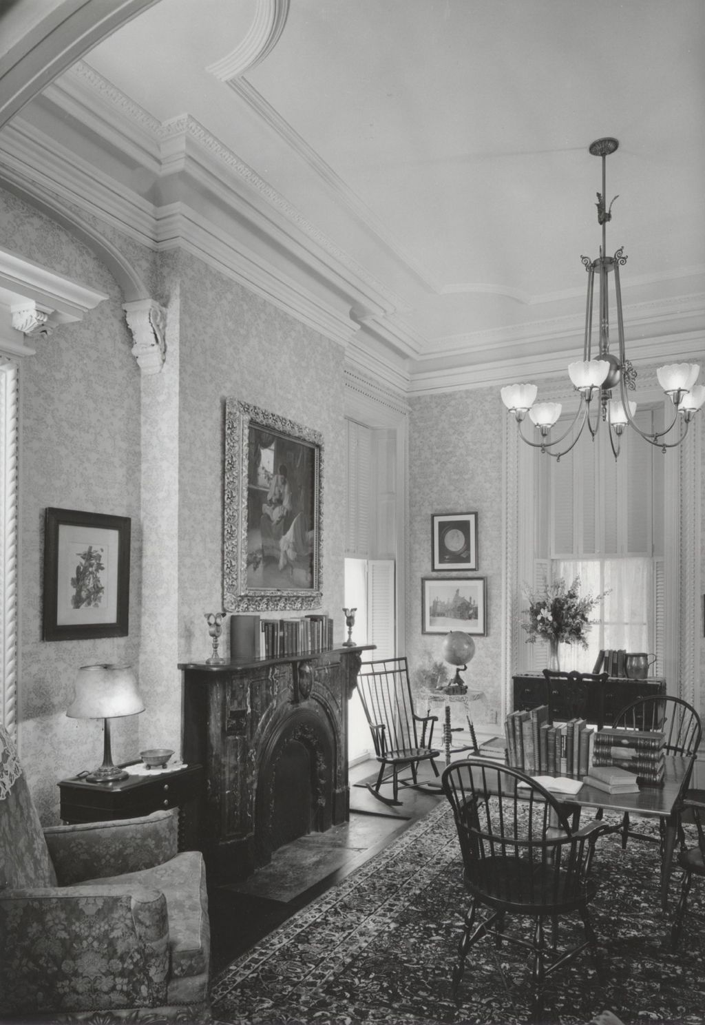 Miniature of Restored southeast parlor of Hull Mansion just prior to Jane Addams Hull-House Museum opening