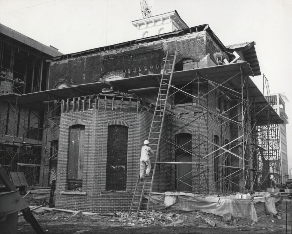 Hull Mansion during restoration