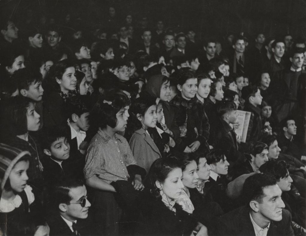 Audience watching a 1940 Benny Goodman concert at Hull-House