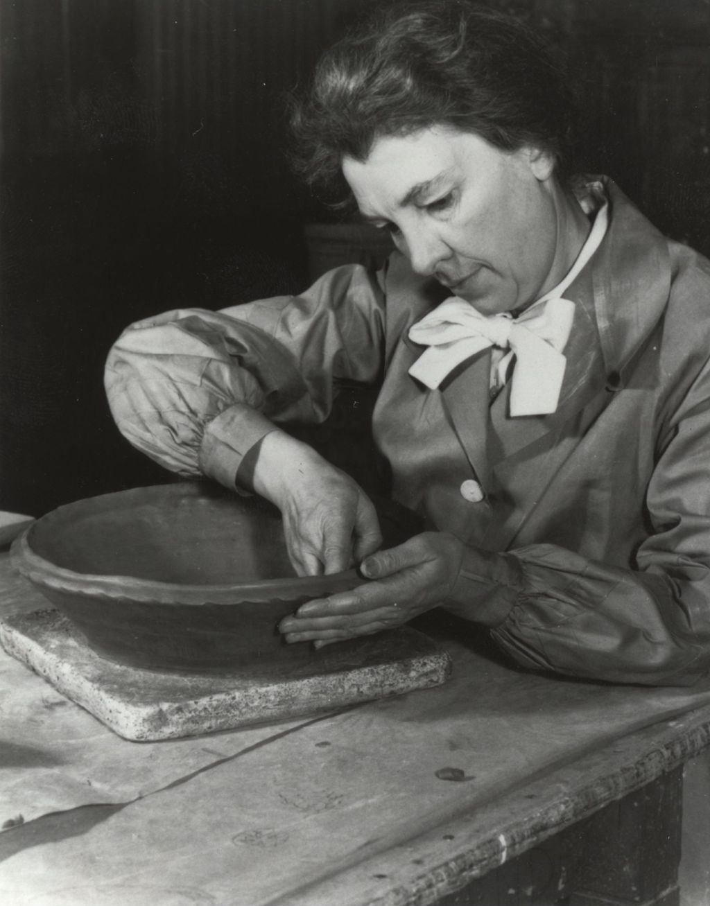Miniature of Myrtle Merritt French, ceramicist and founder of Hull-House Kilns