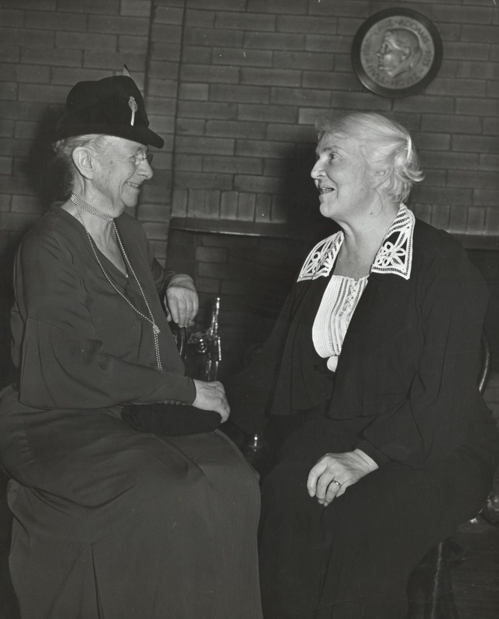 Louise de Koven Bowen and Ida Mott-Smith Lovett at Hull-House