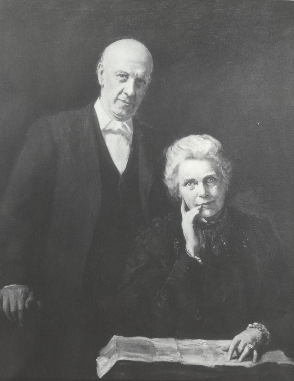 Painted portrait of Samuel and Henrietta Barnett, co-founders of Toynbee Hall in London