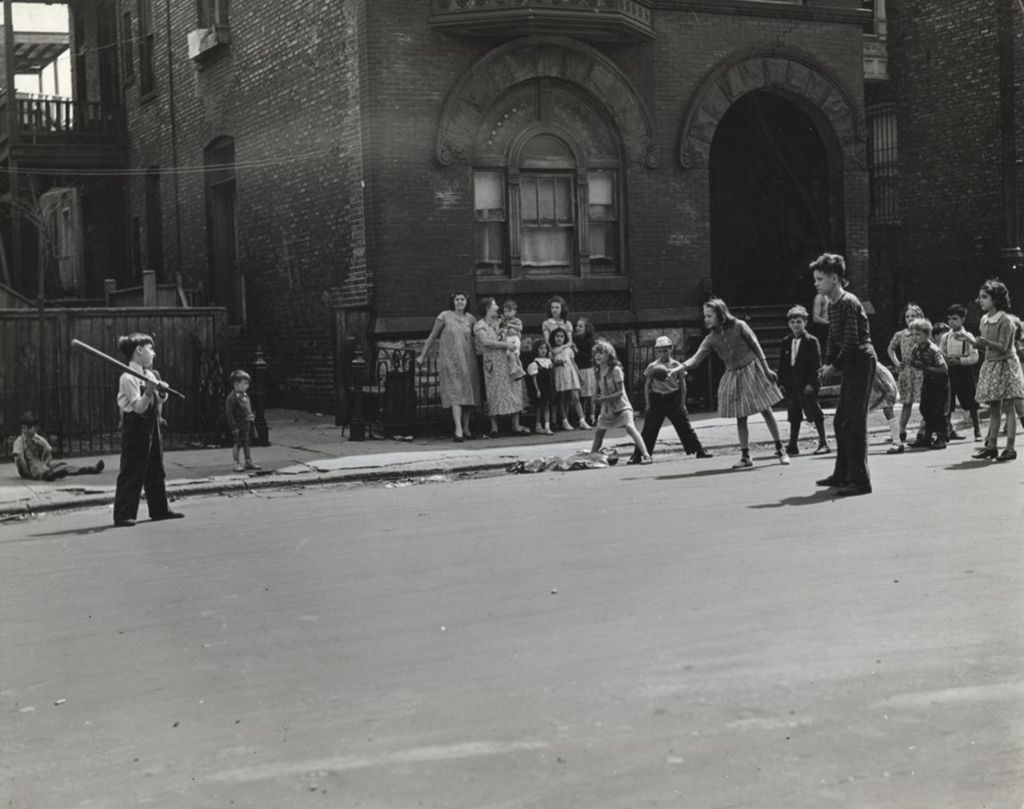 Miniature of Street ball game at Polk and Loomis Streets