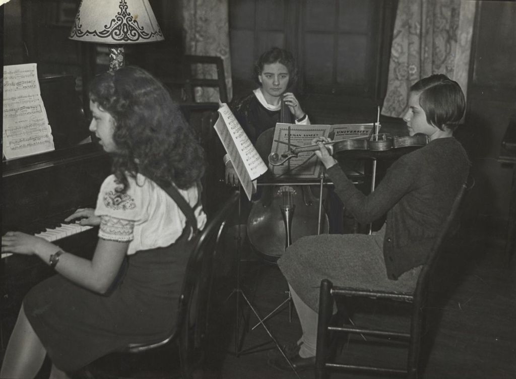 Miniature of Classical music trio at Hull-House Music School