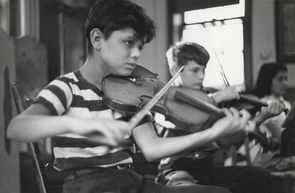 Miniature of Young violinists at Hull-House Music School