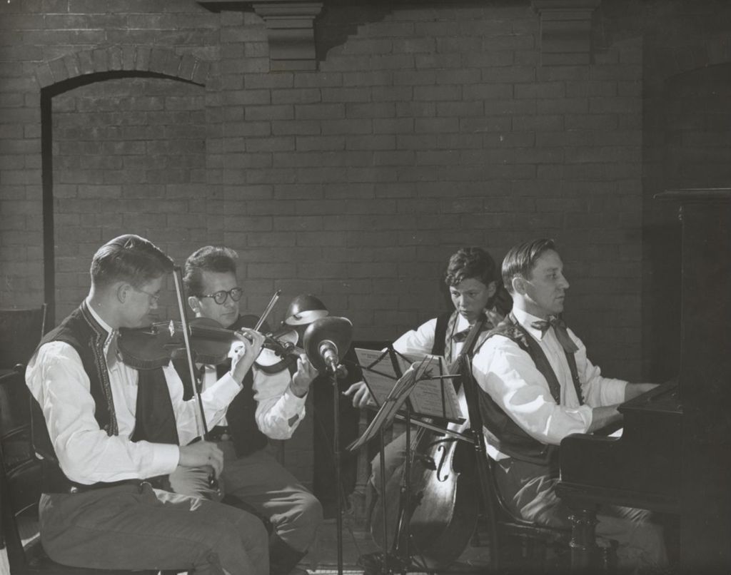 Miniature of Four musicians perform at Hull-House Music School