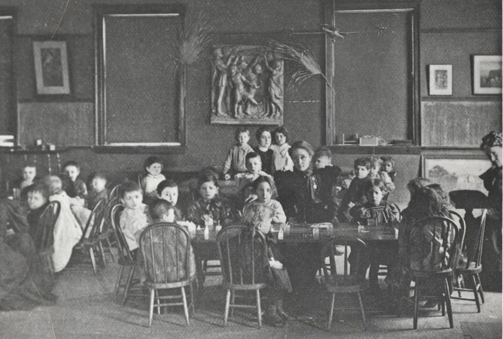 Jenny Dow and Hull-House Kindergarten class