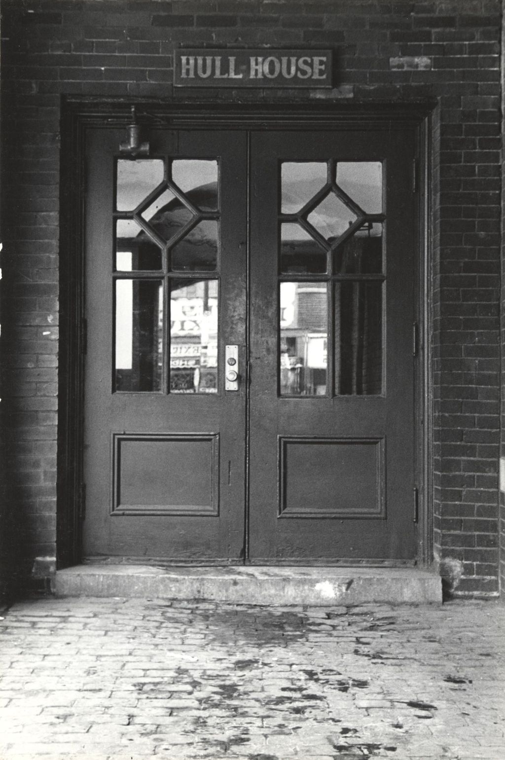 Miniature of Doorway at entrance of Hull Mansion with doors closed
