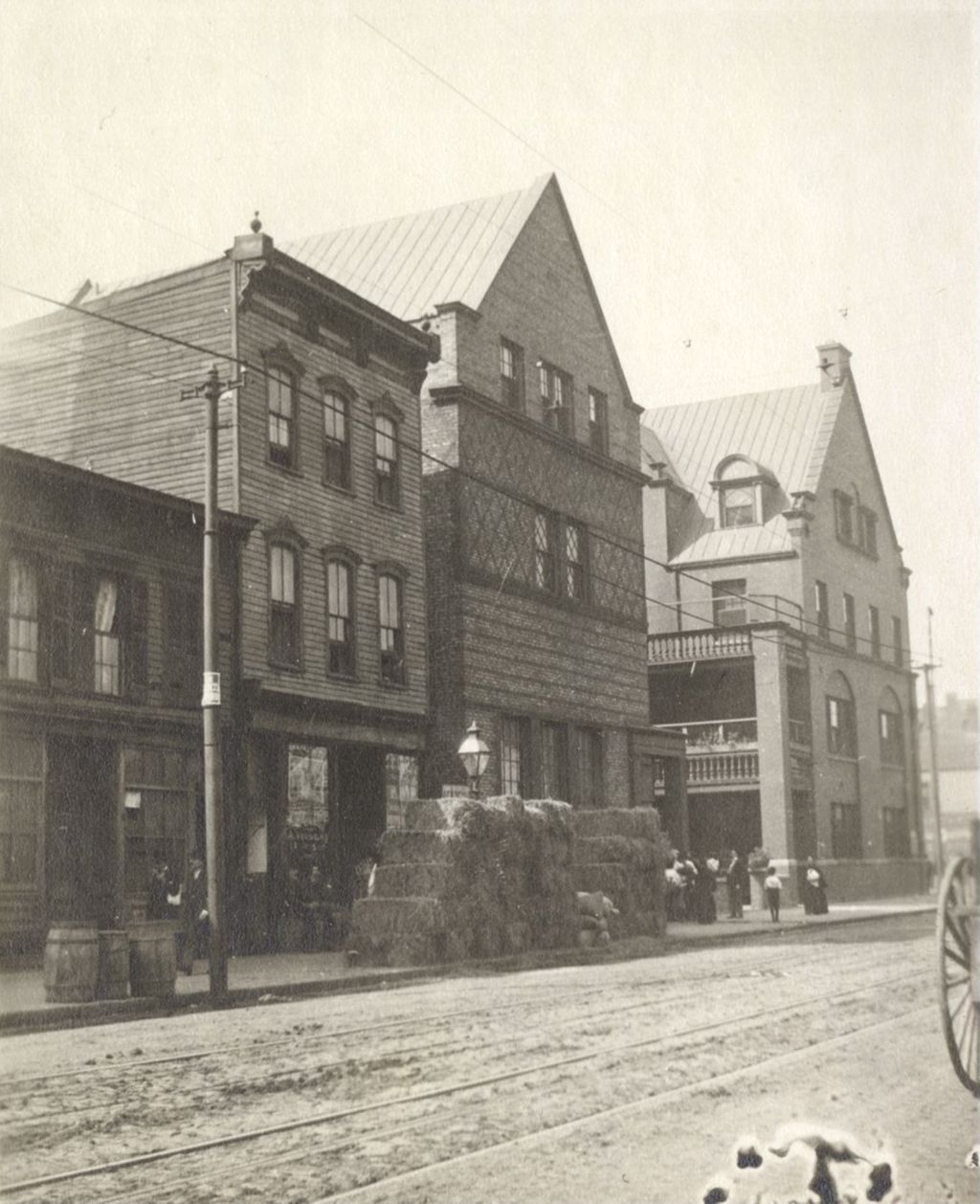 Miniature of Hull-House complex looking north on Halsted